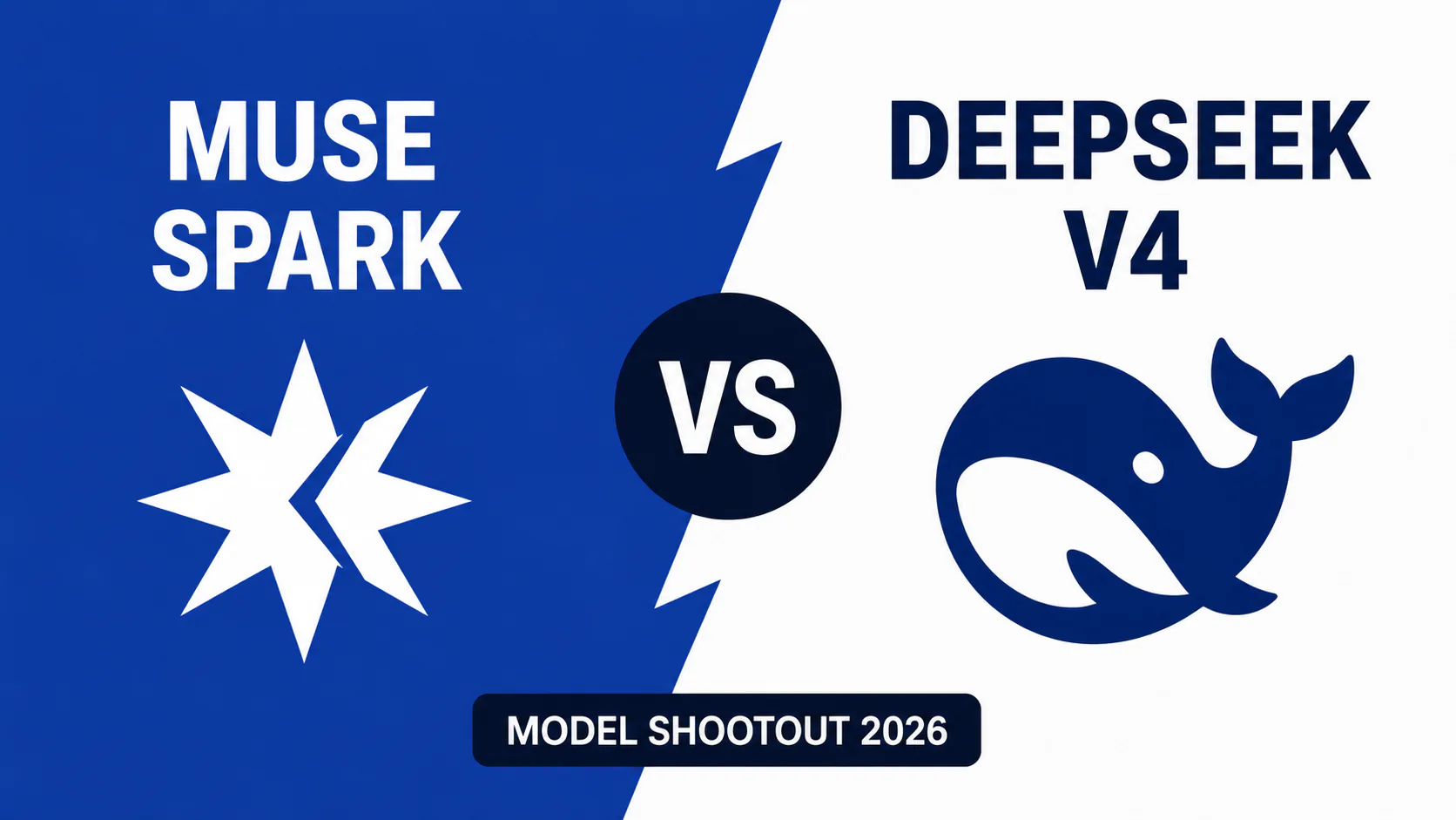 Meta Muse Spark and DeepSeek V4 model comparison showing benchmark scores, pricing tiers, and architecture differences in 2026