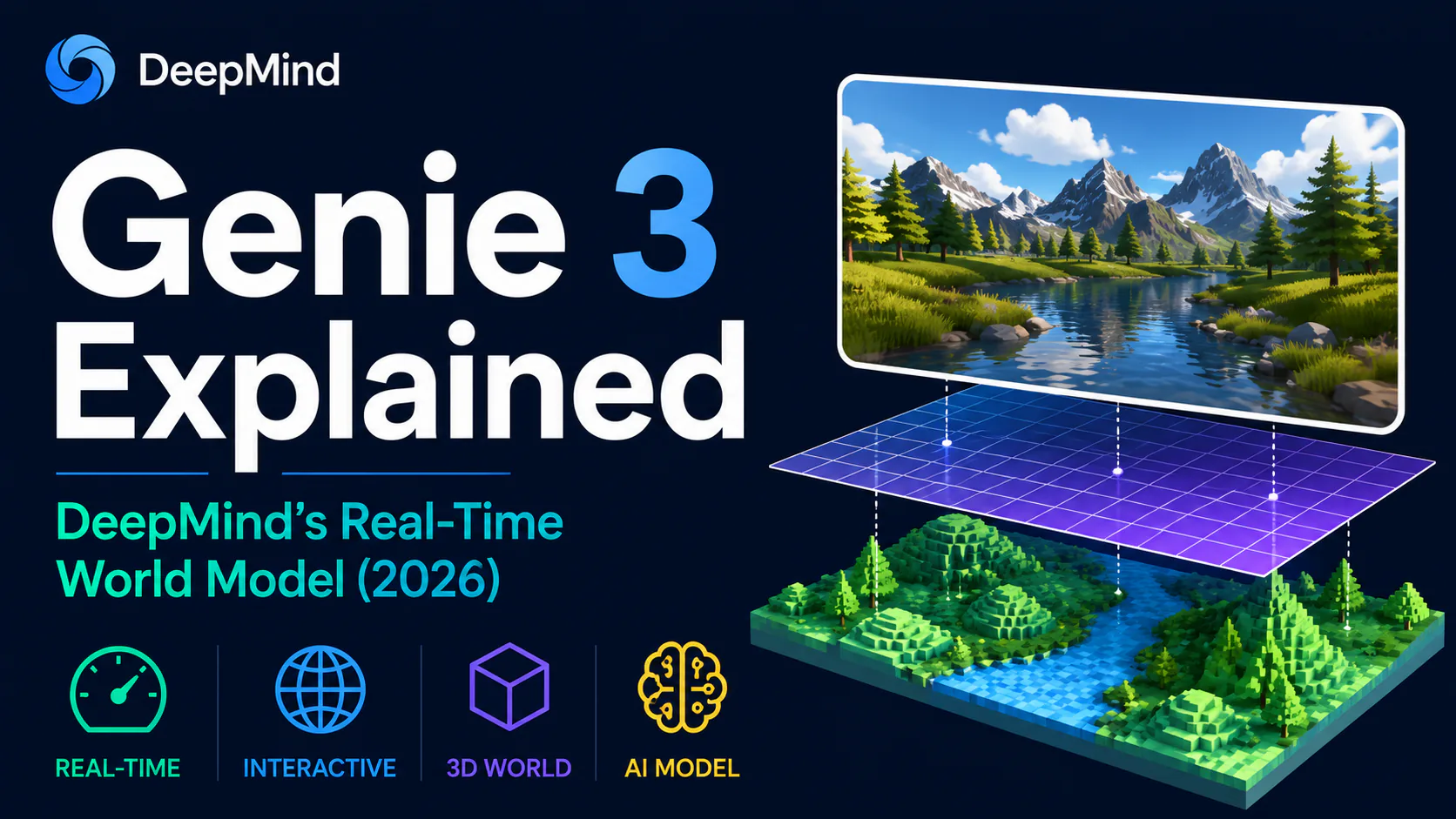 Google DeepMind Genie 3 generating a real-time interactive 3D environment from a text prompt in the Project Genie interface