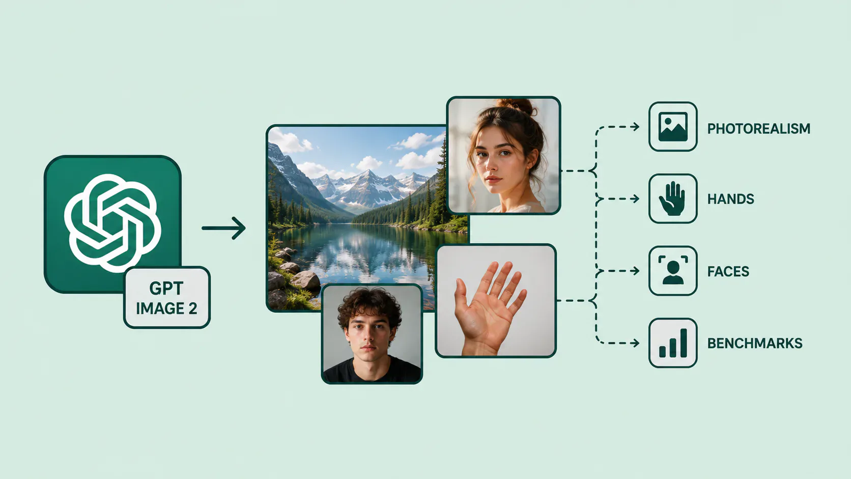 GPT Image 2 photorealistic output showing accurate hand anatomy and face rendering in a multi-subject scene