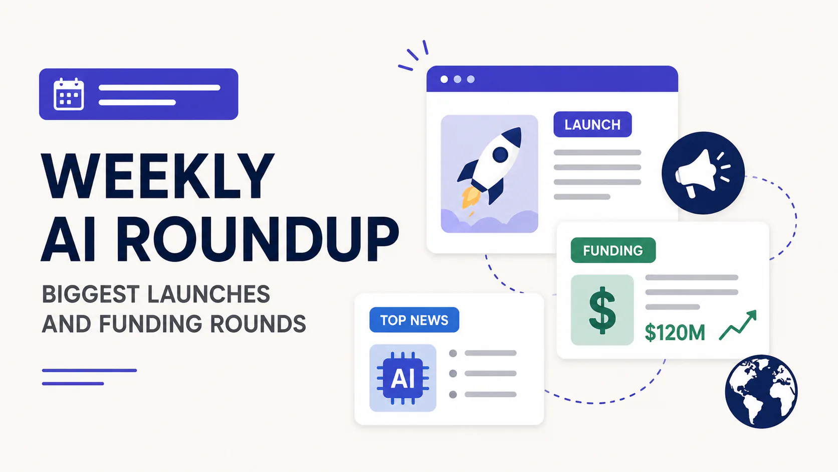 Claude Fable 5 launch announcement alongside SpaceX IPO ticker and Anthropic Series H funding graphic for the week of June 15 2026